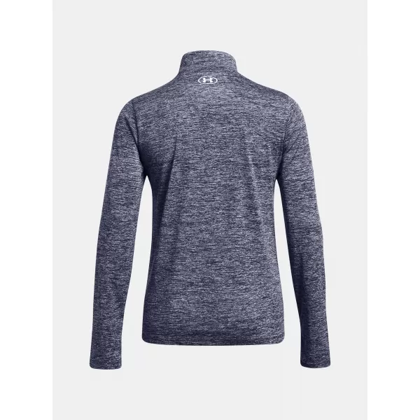  Ženska majica kratkih rukava UNDER ARMOUR TECH 1/2 ZIP- TWIST 1384225-410 PLAVA 