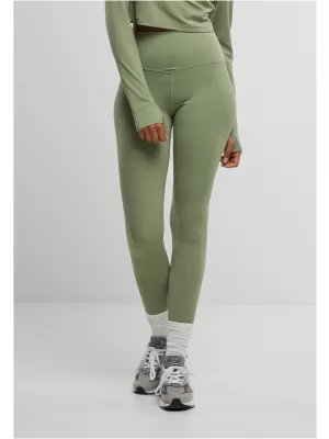 Ladijske hlače URBAN CLASSICS TB7804 MATCHA ZELENA