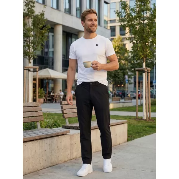  Muške hlače ALTISPORT ATS TROUSER SLIM-FIT CRNA 