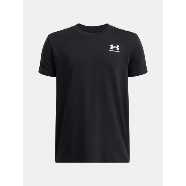  Majica za dječake UNDER ARMOUR UA B ICON TAPED SS 6001583-001 CRNA 
