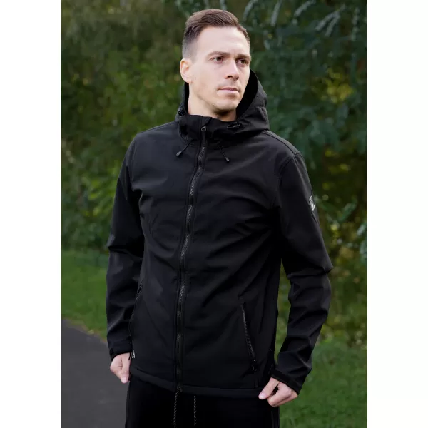  Muška softshell jakna ALTISPORT NEWET CRNA 
