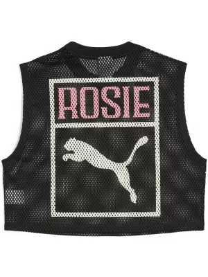 Vrh spremnika PUMA X ROSÉ RELAXED MESH TOP 63380401 PUMA CRNA