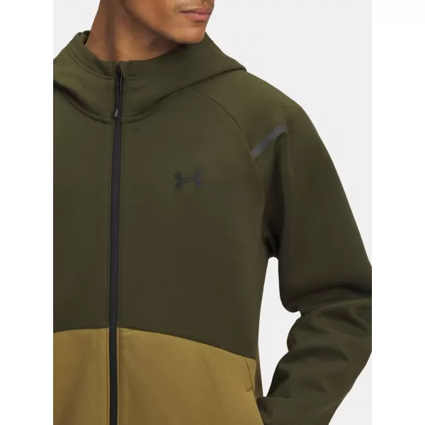  Muški sweatshirt UNDER ARMOUR UA UNSTOPPABLE FLC FZ HD EU ZELENA 