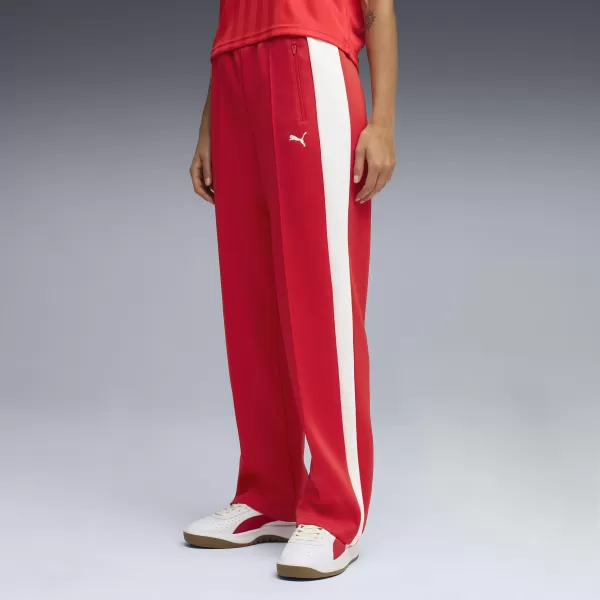  Ženske trenirke PUMA T7 ALWAYS ON STRAIGHT TRACK PANTS OP 62979711 ZA SVA VREMENA CRVENA 