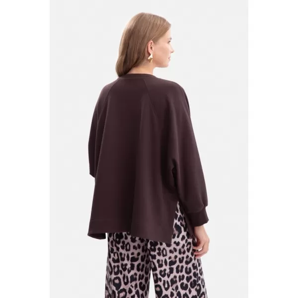  Ženski sweatshirt BEWEAR B306 TAMNA ČOKOLADA 