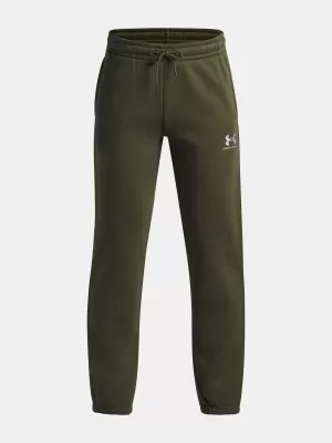 Trenirke za dječake UNDER ARMOUR B ICON FLC JOGGER TAPING 1390294-391 ZELENA