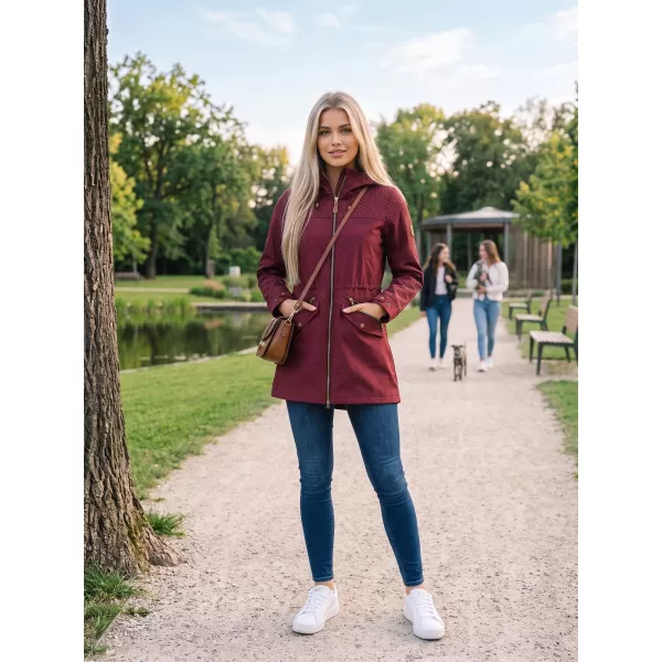  Ženska softshell jakna ALTISPORT GEMEE TAMNOCRVENA 