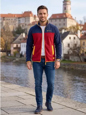 Muška majica od flisa ALTISPORT GAMEL TAMNOCRVENA