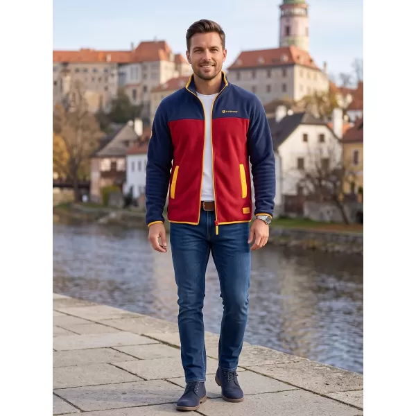  Muška majica od flisa ALTISPORT GAMEL TAMNOCRVENA 
