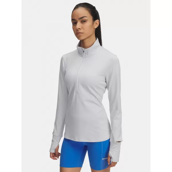  Ženska majica kratkih rukava UNDER ARMOUR UA LAUNCH PRO HALF ZIP 1379349-014 SIVA 
