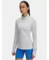 Ženska majica kratkih rukava UNDER ARMOUR UA LAUNCH PRO HALF ZIP 1379349-014 SIVA