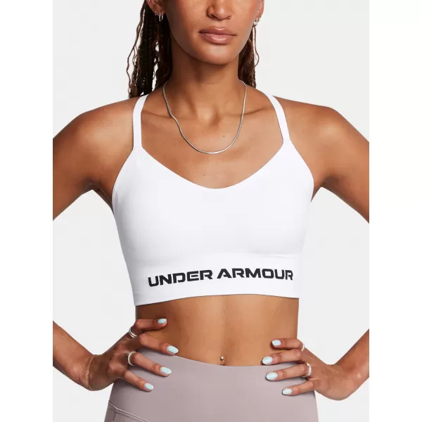 Ženski grudnjak UNDER ARMOUR VANISH SEAMLESS LOW BRA 1384417-100 BIJELA 
