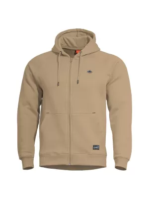 Majica PENTAGON PHAETON HOOD ZIP SWEATER K09021 TAN SMEĐA