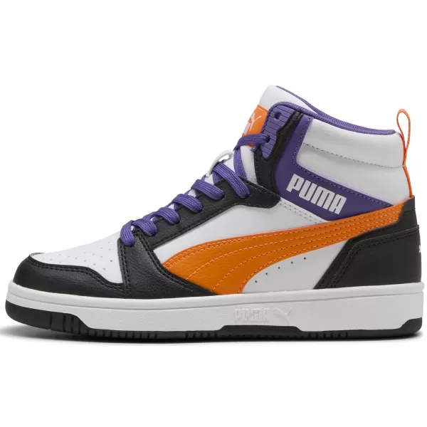  Dječje cipele PUMA REBOUND V6 MID JR 39383134 PUMA WHITE/ORANGE GLO/CRNA 