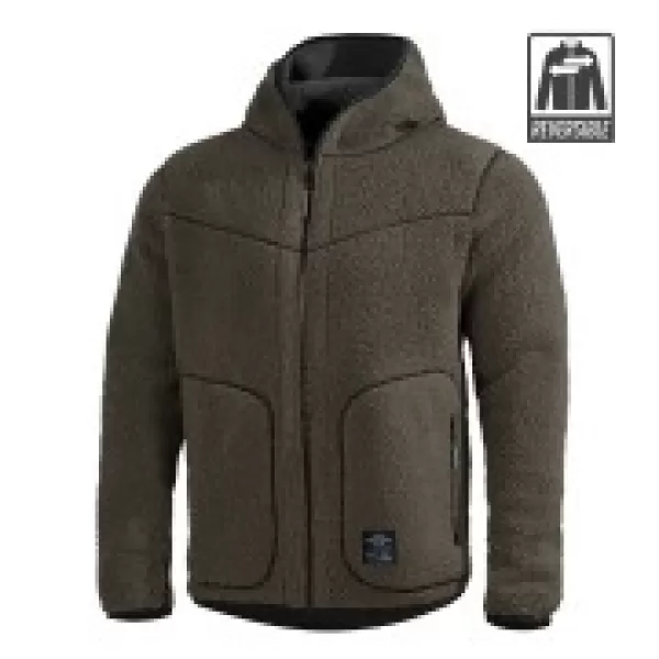  Majica od flisa PENTAGON IANOS SHERPA 2 K09057 CRNA/VUČJA SIVA 