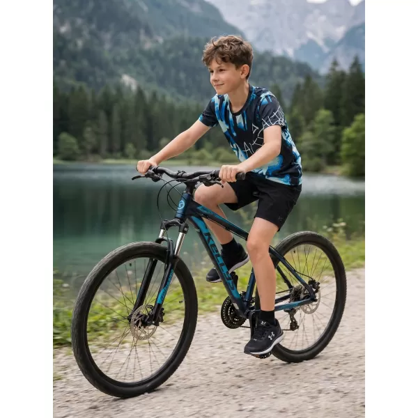  Dječja premium funkcionalna majica ALTISPORT VOJ/ALK076TR01 PLAVA CRNA 