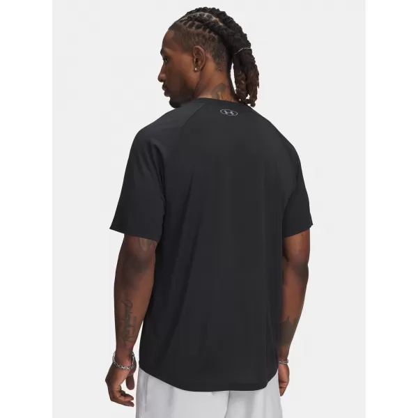  Muška majica kratkih rukava UNDER ARMOUR UA TECH REFLECTIVE SS 6005116-001 CRNA 