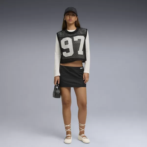  Ženska suknja PUMA X ROSÉ MICRO MINI SKIRT 63379801 PUMA CRNA 