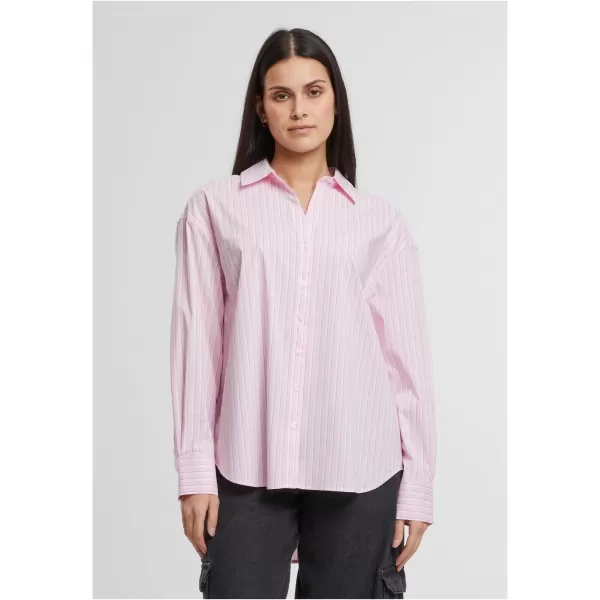  Ženska bluza URBAN CLASSICS TB7176 NJEŽNO ROZA/BIJELA 