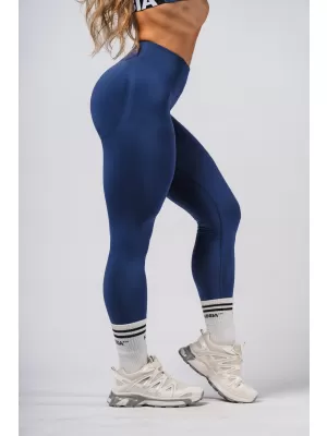 Bešavne maksimalne push-up tajice za oblikovanje FLOW SEAMLESS 497 BLUE Nebbia
