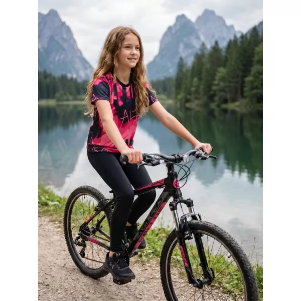  Dječja premium funkcionalna majica ALTISPORT VOJ/ALK076TR01 ŽARKO RUŽIČASTA 