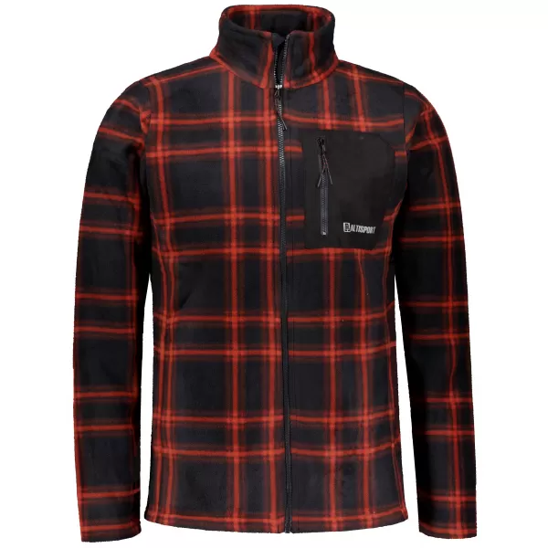  Muški sweatshirt ALTISPORT SERAN ČERVENÁ NARANČASTA 