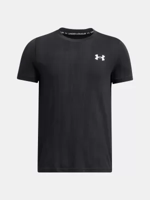 Majica za dječake UNDER ARMOUR VANISH SEAMLESS SS 1388130-001 CRNA