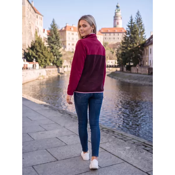  Ženska majica od flisa ALTISPORT GEMMY TAMNOCRVENA 