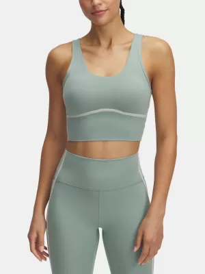 Ženska majica bez rukava UNDER ARMOUR MERIDIAN PIPED CROP TANK 6003529-348 ZELENA