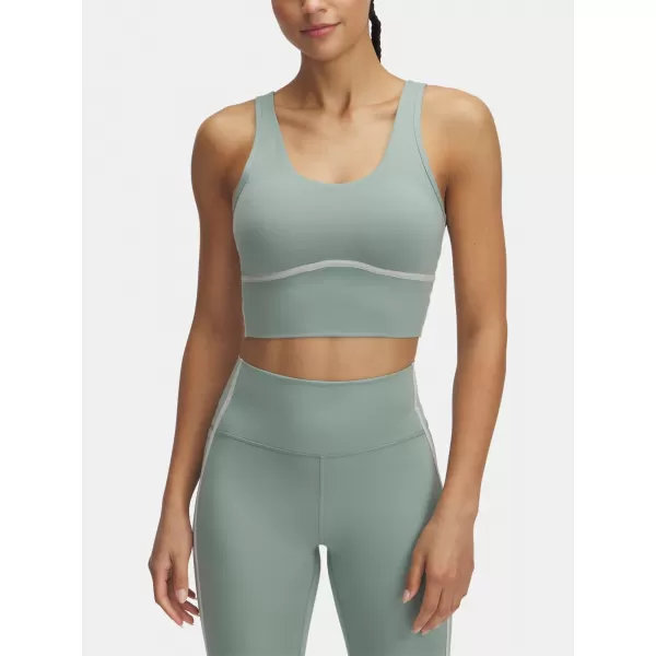  Ženska majica bez rukava UNDER ARMOUR MERIDIAN PIPED CROP TANK 6003529-348 ZELENA 