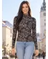 Košulja KIXMI VENUS CRNA/BEŽ