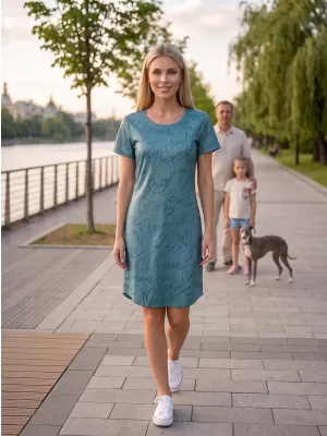 Ženska produžena premium majica ALTISPORT VOJ/ALW084SAT02 ZELENA