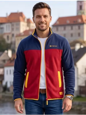 Muška majica od flisa ALTISPORT GAMEL TAMNOCRVENA