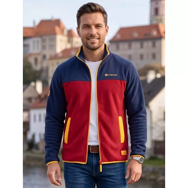  Muška majica od flisa ALTISPORT GAMEL TAMNOCRVENA 