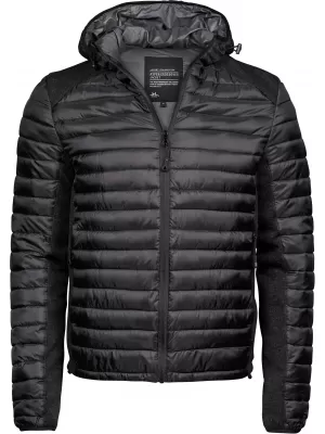 Muška jakna TEE JAYS | TJ 9610 CRNO/CRNI MELANGE