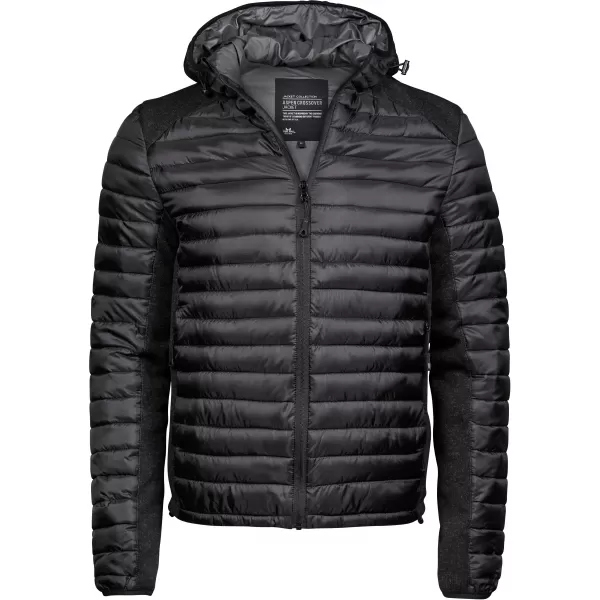 Muška jakna TEE JAYS | TJ 9610 CRNO/CRNI MELANGE 