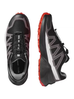 Muške cipele SALOMON SPEEDCROSS PEAK GORE-TEX CRNA/CASTLEROCK/CHERRY RAJČICA