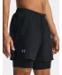 Muške kratke hlače UNDER ARMOUR UA LAUNCH 5'' 2-IN-1 SHORTS 1382640-001 CRNA