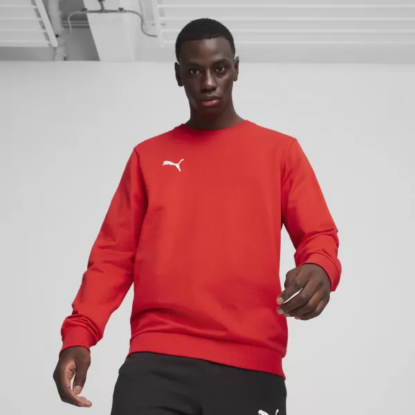  Muška dukserica PUMA TEAMGOAL CASUALS CREW NECK S 658592_01 PUMA CRVENA/PUMA BIJELA 