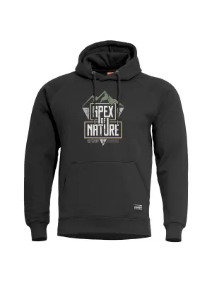 Majica PENTAGON PHAETON HOOD SWEATER APEX OF NATURE K09021 CRNA