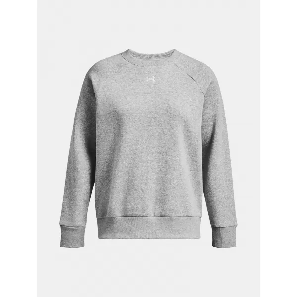  Ženski sweatshirt UNDER ARMOUR UA RIVAL FLEECE CREW 1379508-012 SIVA 