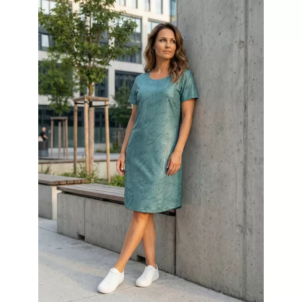  Ženska produžena premium majica ALTISPORT VOJ/ALW084SAT02 ZELENA 