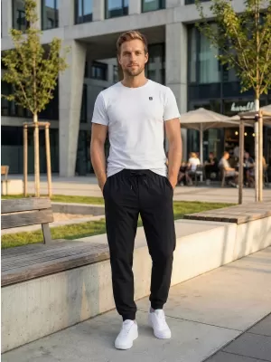 Muške hlače ALTISPORT ATS JOGGER CLASSIC - FIT CRNA