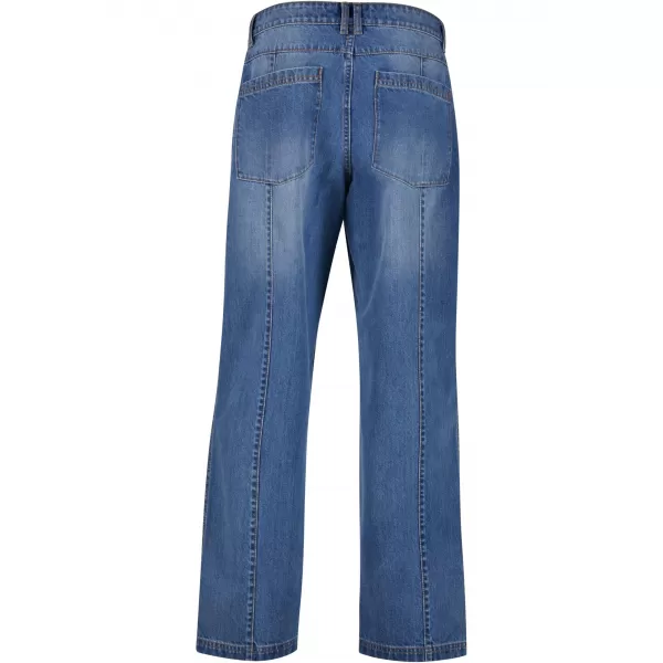  Muške traperice URBAN CLASSICS TB7605 SREDNJE TAMNOPLAVO ISPRANO 
