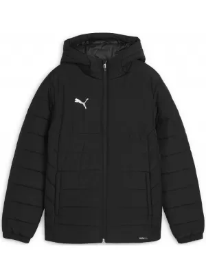 Jakna PUMA TEAMADDITIONS HOODED PADDED JACKET JR 65973803 PUMA CRNO/PUMA SREBRO