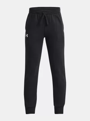 Trenirke za dječake UNDER ARMOUR UA RIVAL FLEECE JOGGERS 1379787-001 CRNA