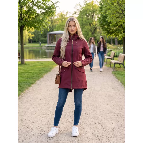  Ženska softshell jakna ALTISPORT GEMEE TAMNOCRVENA 