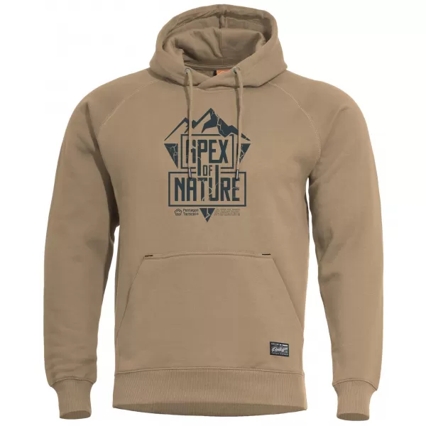  Majica PENTAGON PHAETON HOOD SWEATER APEX OF NATURE K09021 TAN SMEĐA 