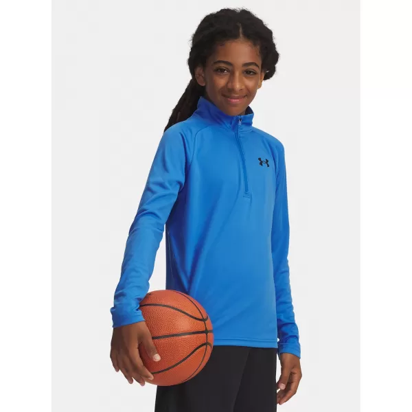  Majica za dječake UNDER ARMOUR UA TECH 2.0 1/2 ZIP 1363286-402 PLAVA 