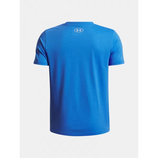  Majica za dječake UNDER ARMOUR UA B LOGO WORDMARK SS PLAVA 